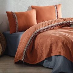 Clasy Butik Pike Takımı Bohemline V2 Kiremit Tek Kişilik