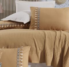 Clasy Butik Pike Takımı Bohemline V6 Hardal Çift Kişilik