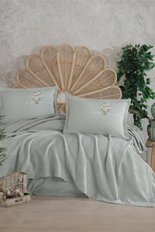 Clasy Butik Pike Takımı Etta V2 Ada Çayı Çift Kişilik