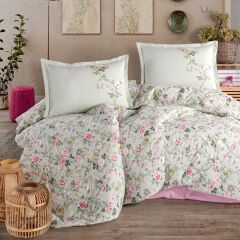 Clasy Ranforce Çift Kişilik Dört Mevsim Set Elara V1 Adaçayı