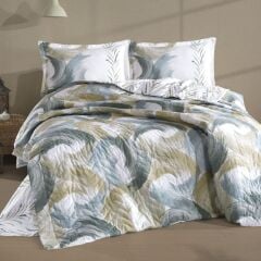 Clasy Ranforce Çift Kişilik Dört Mevsim Set Estiva V1 Yeşil