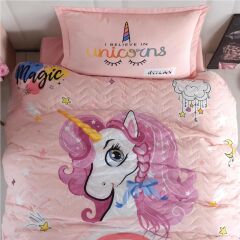 Clasy Ranforce Tek Kişilik Dört Mevsim Set Pink Dreams V1 Pudra