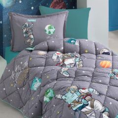 Clasy Ranforce Yorgan Seti / Uyku Seti Tek Kişilik Space V1 Antrasit