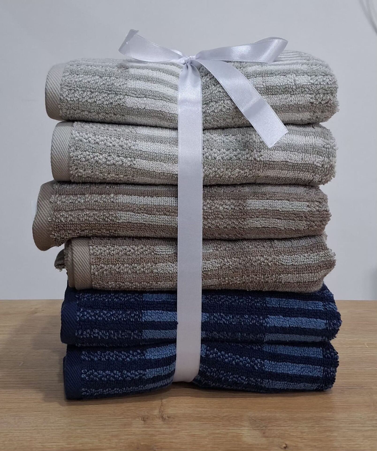 Özdilek Striscia 50*90 6'lı Havlu Seti %100 Pamuk