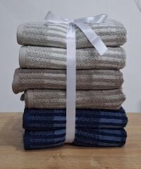 Özdilek Striscia 50*90 6'lı Havlu Seti %100 Pamuk