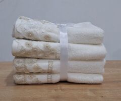 Özdilek Beyza Güpürlü Krem 4'lü El Havlusu (paket içerisinde 2 farklı model bulunmaktadır)