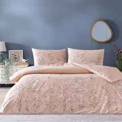 Taç Ranforce Çift Kişilik Nevresim Takımı Fiona Gülkurusu