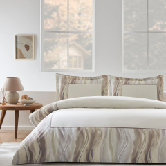 Özdilek Ranforce Battal/King Size Nevresim Takımı Wavelet Kahve