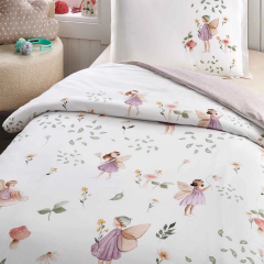 Özdilek Tek Kişilik Nevresim Takımı Lastikli Fairy Blossom Pembe
