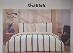 Özdilek Ranforce Tek Kişilik Nevresim Takımı Puntada Mavi