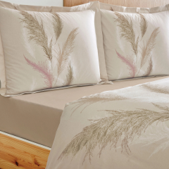 Özdilek Çift Kişilik Nevresim Takımı Miscanthus Krem Fitted