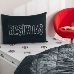 Taç Beşiktaş Lisanslı Ranforce Uyku Seti/Yorgan Seti Vakumlu Silikon Yastık Hediyelidir