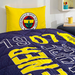 Taç Fenerbahçe Lisanslı Ranforce Uyku Seti/Yorgan Seti Vakumlu Silikon Yastık Hediyelidir