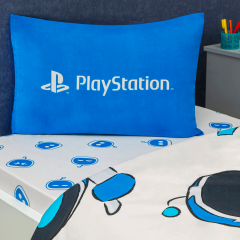 Taç Lisanslı Tek Kişilik Nevresim Takımı Playstation Astrobot