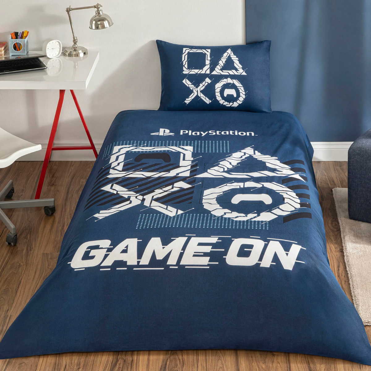 Taç Lisanslı Tek Kişilik Nevresim Takımı Playstation Game On