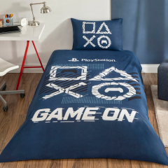 Taç Lisanslı Tek Kişilik Nevresim Takımı Playstation Game On