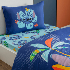 Taç Lisanslı Tek Kişilik Nevresim Takımı Stitch Aloha