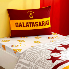Taç Lisanslı Tek Kişilik Pike Takımı Galatasaray 5 Yıldız Logo