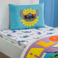 Taç Lisanslı Tek Kişilik Pike Takımı Lilo Stitch Fruit