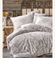 Clasy Ranforce Tek Kişilik Nevresim Takımı Sade Bej