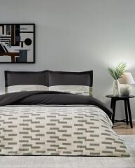 Özdilek Ranforce Battal/King Size Nevresim Takımı Sculpted Siyah