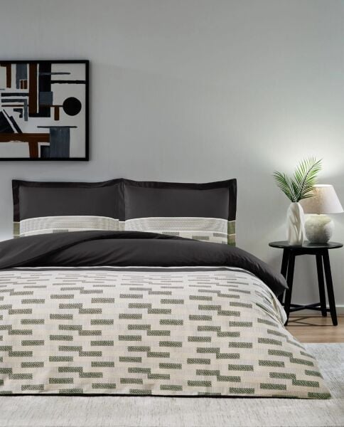 Özdilek Ranforce Battal/King Size Nevresim Takımı Sculpted Siyah