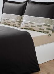 Özdilek Ranforce Battal/King Size Nevresim Takımı Sculpted Siyah