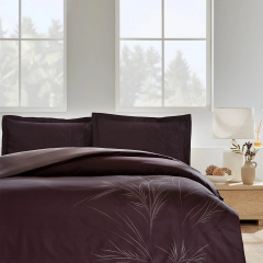 Özdilek Ranforce Battal/King Size Nevresim Takımı Arunda Kahve