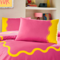Özdilek Tek Kişilik Ranforce Pike Takımı Neon Wave Pembe