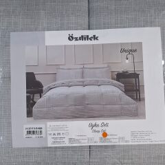Özdilek Ranforce Çift Kişilik Uyku Seti Unique Gri